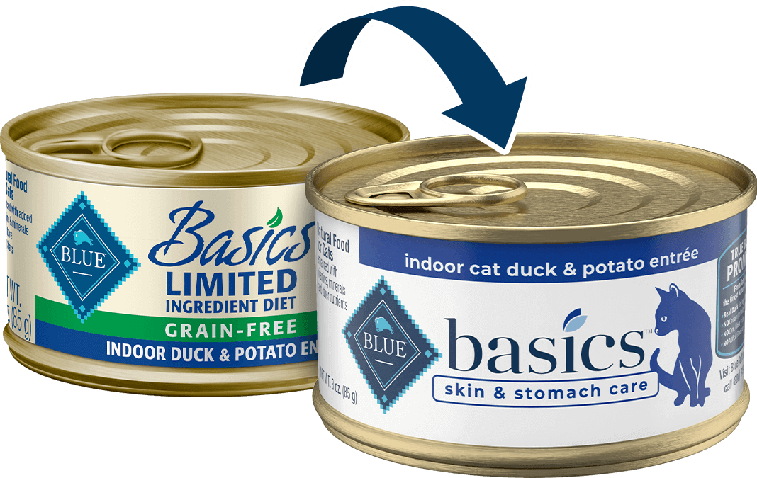 BLUE Buffalo Basics Grain-Free Indoor Duck And Potato Entrée - Adult Cat
